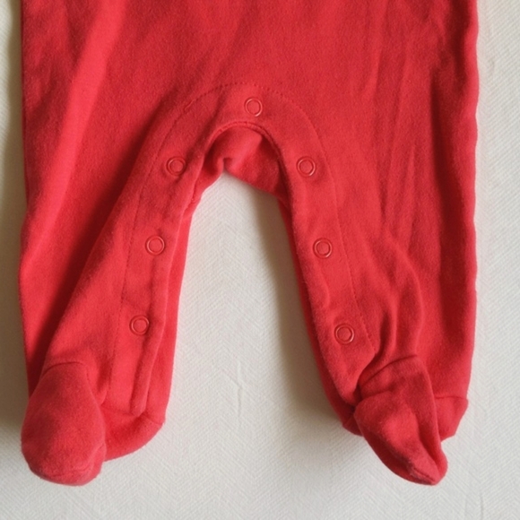 george hot pink rainbow footie jumpsuit 6 months baby girl - Picture 3 of 6